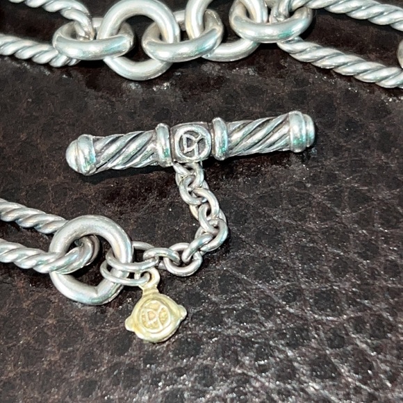 David Yurman 36” necklace 18K gold and 925 silver link - Picture 8 of 12